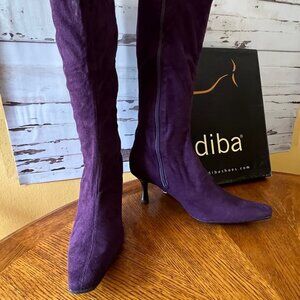 Diba Gill Eggplant Fabric Boots